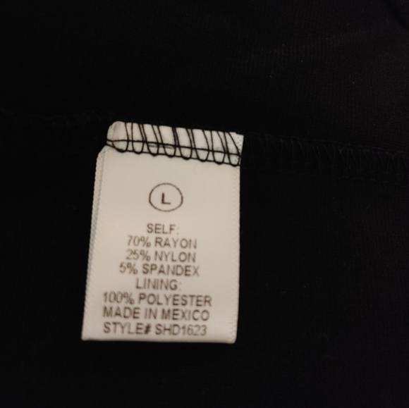 Black Strapless Tube Dress with split. - Picture 5 of 9